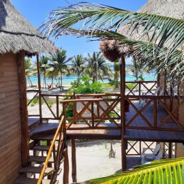 Cabañas Palmeras de Mahahual，位于玛哈威的酒店