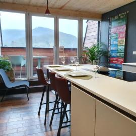 gite appartement Profondeville Namur vue sur Meuse