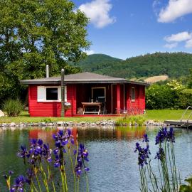 Romantic Wooden Lodge,Sauna,Schwimmteich,alleinstehend,absolut ruhig，位于黑森奥尔登多夫的酒店