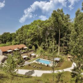 Boutique-Hôtel Restaurant L'Atelier d'Epicure Logis，位于Castels的酒店