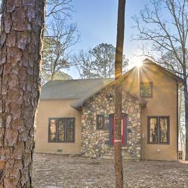 Tudor-Style Broken Bow Cottage w/ Hot Tub & Decks!
