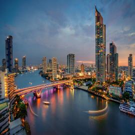 Shangri-La Bangkok，位于曼谷的酒店