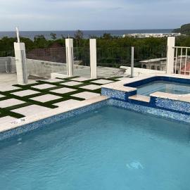 Luxury 2 Bedroom Rooftop pool View unit #3