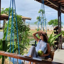 Studio pé na areia com 2 quartos, sala e cozinha，位于特赖里的酒店