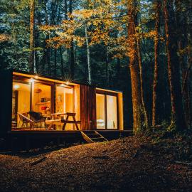 OUTSCAPE l Cabañas en Puerto Fuy, Huilo Huilo a Orillas del Lago，位于富伊港的酒店