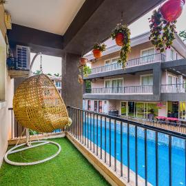 4bhk Stunning Apartment with Pool 2bhkX2，位于果阿旧城的酒店