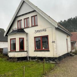 Motel Villa Søndervang twin room，位于Harndrup的酒店