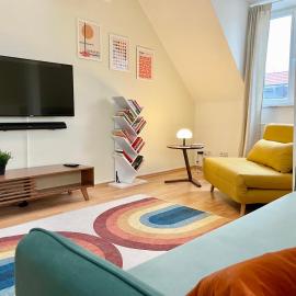 Großzügiges Apartment I Waschtrockner I Playstation I 5 Gäste,位于莱比锡的酒店