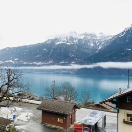 Lake facing Studio，位于Niederried的酒店