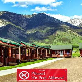 Wolf Den Log Cabin Motel and RV Park，位于Thayne的酒店