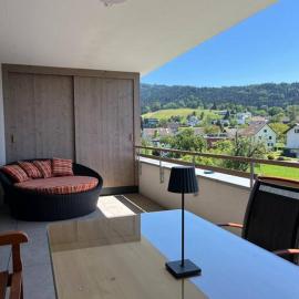 Sonnige Wohnung mit schöner Aussicht in Wolfurt，位于沃尔富特的酒店