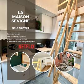 La Maison Sévigné Appart Hôtel N3 Climatisé，位于贝休恩的酒店