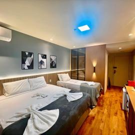 True América apart-hotel，位于坎普斯戈伊塔卡济斯的酒店