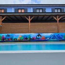 LES GITES D'ANGELE- Gîtes calme avec piscine, vue sur mer & jardin tropical，位于旧阿比唐的酒店