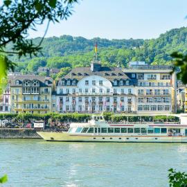 Bellevue Rheinhotel，位于博帕德的酒店