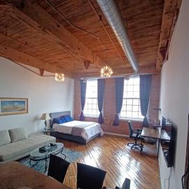 Detroit Artsy Industrial Loft，位于底特律的酒店