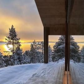 Ny hytte i Malangen，位于Nordby的酒店