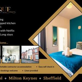Sheffield Contractors and MONTHLY Stays 3BR 3 Bath house Managed by Chique Properties Ltd，位于Brightside的酒店