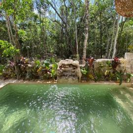 Little Oasis with private pool in the jungle，位于Chemuyil的酒店
