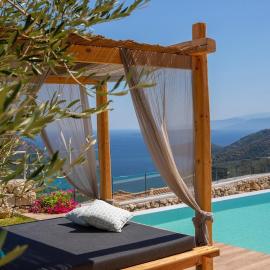 Portoporo villa Ammos with stone-built BBQ area，位于Fternón的酒店