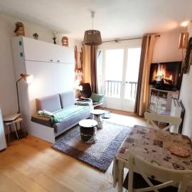 Appartement balcon vue pré et montagne