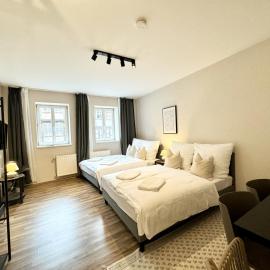 gina stay - Apartmenthaus im Zentrum von Quedlinburg，位于奎德林堡的酒店