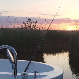 Pfahlbau Sunset II Toplage inklusive Elektroboot，位于拉斯特的酒店