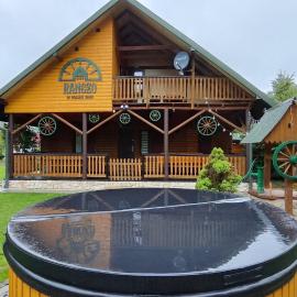 Ranczo Bieszczady duży Domek z Jacuzzi i Sauną