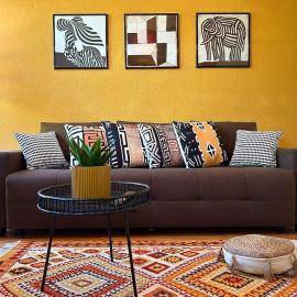 Afrikanisches Design-Apartment I Siebträger,位于莱比锡的酒店