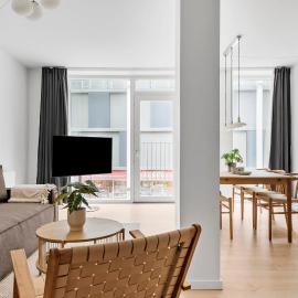 Spacious 2BR Inner City Apartment for 6 People，位于奥胡斯的酒店