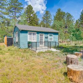 Patio & Hot Tub: Cozy Cabin Retreat in Bailey!，位于Bailey的酒店
