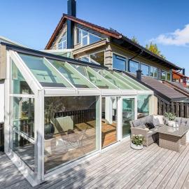 7 min to Ski Championship, Glass front house, Terrace，位于特隆赫姆的酒店