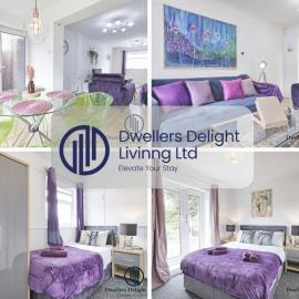 Purple Velvet - 2 Bed Home Spacious - Basildon Essex Upto 5 Guests, Free Wifi , Free Parking