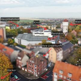 Zentrale, familienfreundliche Wohnung nahe Hbf, Ideal für Geschäftsreisen und Stadterkundungen，位于埃姆登的酒店