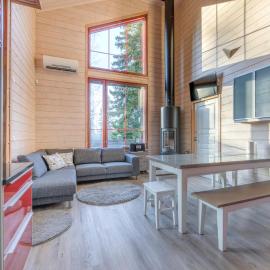 Kruunurinne 1 & 2 Incl WiFi,Sauna, Jacuzzi for extra fee, Big terrace，位于Himos的酒店
