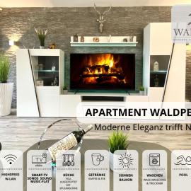 Exklusives 5-Sterne Apartment Waldperle mit Indoor-Pool, Sauna, top Lage und Ausblick in die Natur, Hunde willkommen，位于绍纳赫的酒店