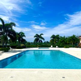 Dell's Exotic Haven, 2 bedrooms, 2 baths, pool, gym，位于曼米湾的酒店