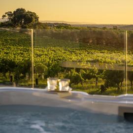 The Strand at The Vineyard Retreat McLaren Vale - King BR, Comp Minibar, Breakfast Prov, Fireplace，位于Blewitts Springs的酒店