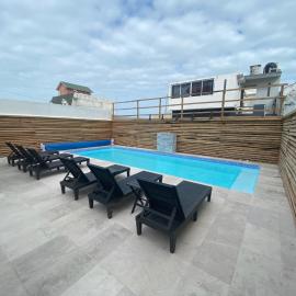 Depa con alberca a 2 minutos Playa Vicente Fox 1
