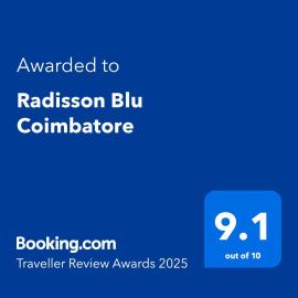 Radisson Blu Coimbatore，位于哥印拜陀的酒店
