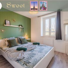 Sweet - Superbe appartement avec parking privé - Paris-Disney & CDG à 25 minutes，位于Pomponne的酒店