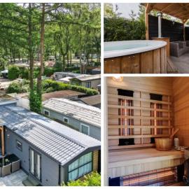 Luxe Chalet Veluwe Sauna en Hottub，位于洪德洛的酒店