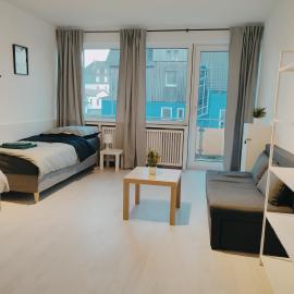 Monteurwohnung Ferienwohnung Business Appartement Mettmann 1 OG，位于梅特曼的酒店