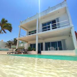Casa junto a la playa en Chelem，位于车勒姆的酒店