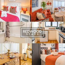 Premium Serviced Apartment in Basingstoke Town Centre By Redwood Stays，位于贝辛斯托克的酒店