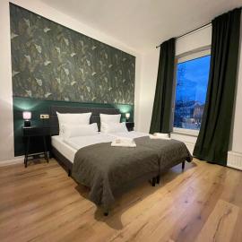 Zentrale Ferienwohnung mit Blick auf den See inklusive Parkplatz und Internet Geschäftsreisende willkommen，位于伦茨堡的酒店