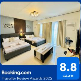 Palawan Twin-Bed Resort-Condo Homes with Balcony, FREE Pool , FREE Parking near Airport - B1 7Kunzite，位于公主港的酒店