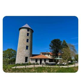 loue ancien moulin a vent avec piscine et jacuzzi，位于Neuvy-Bouin的酒店
