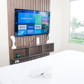 departamento 3 habitaciones, vista al rio, piscina, 3 camas，位于San Antonio的酒店