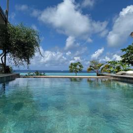 Villa Teana, avec piscine et vue lagon，位于Taoru的酒店